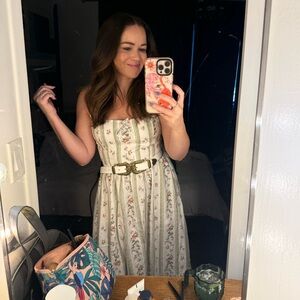 Reformation White Floral Maxi Dress